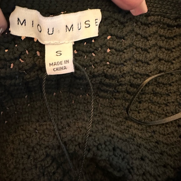 Miou Muse‎ NWT SZ SM Black crochet  Halter Maxi Dress - Picture 10 of 16